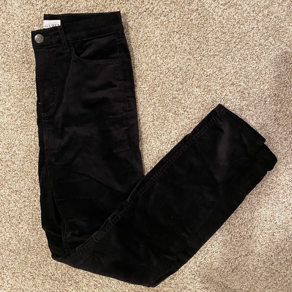 LOFT Velvet Skinny Pants